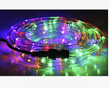 Вулична гірлянда дюралайт мульти 100 м, світлодіодна стрічка гірлянда прозорий шланг, дюралайт LED стрічка ХІТ, фото 6