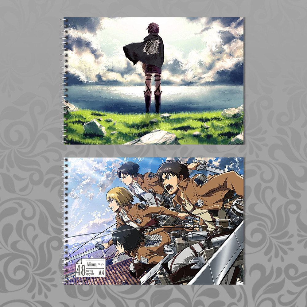 Альбом для малювання А4 Attack on Titan 48 аркушів