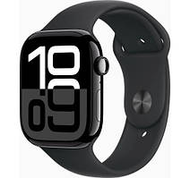 Apple Watch Series 10 GPS 46mm Jet Black Aluminium Case with Black Sport Band (MWWP3/MWWQ3)