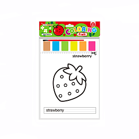 Набір розмальовок Keybaby для дітей з водними фарбами, Fruit