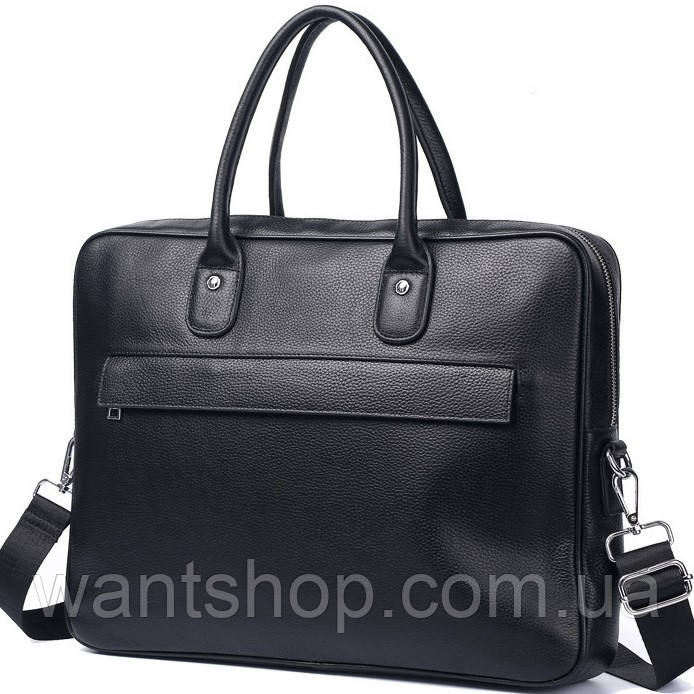 Чоловіча шкіряна сумка-портфель для ноутбука Tiding Bag TM-57544