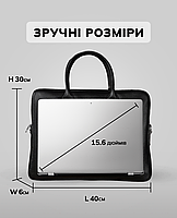 Чоловіча шкіряна сумка-портфель для ноутбука Tiding Bag TM-57544, фото 5
