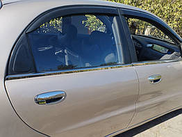 Окантовка вікон Нержавіюча сталь Carmos для Chevrolet Lanos (4 шт)