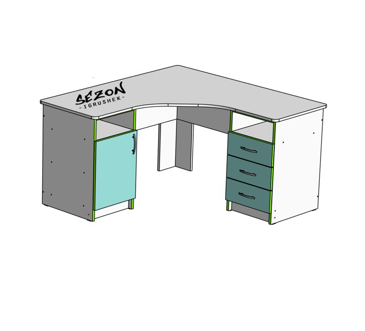 Кутовий стіл для вчителя, офісний кутовий НУШ ST-110-1, фото 1