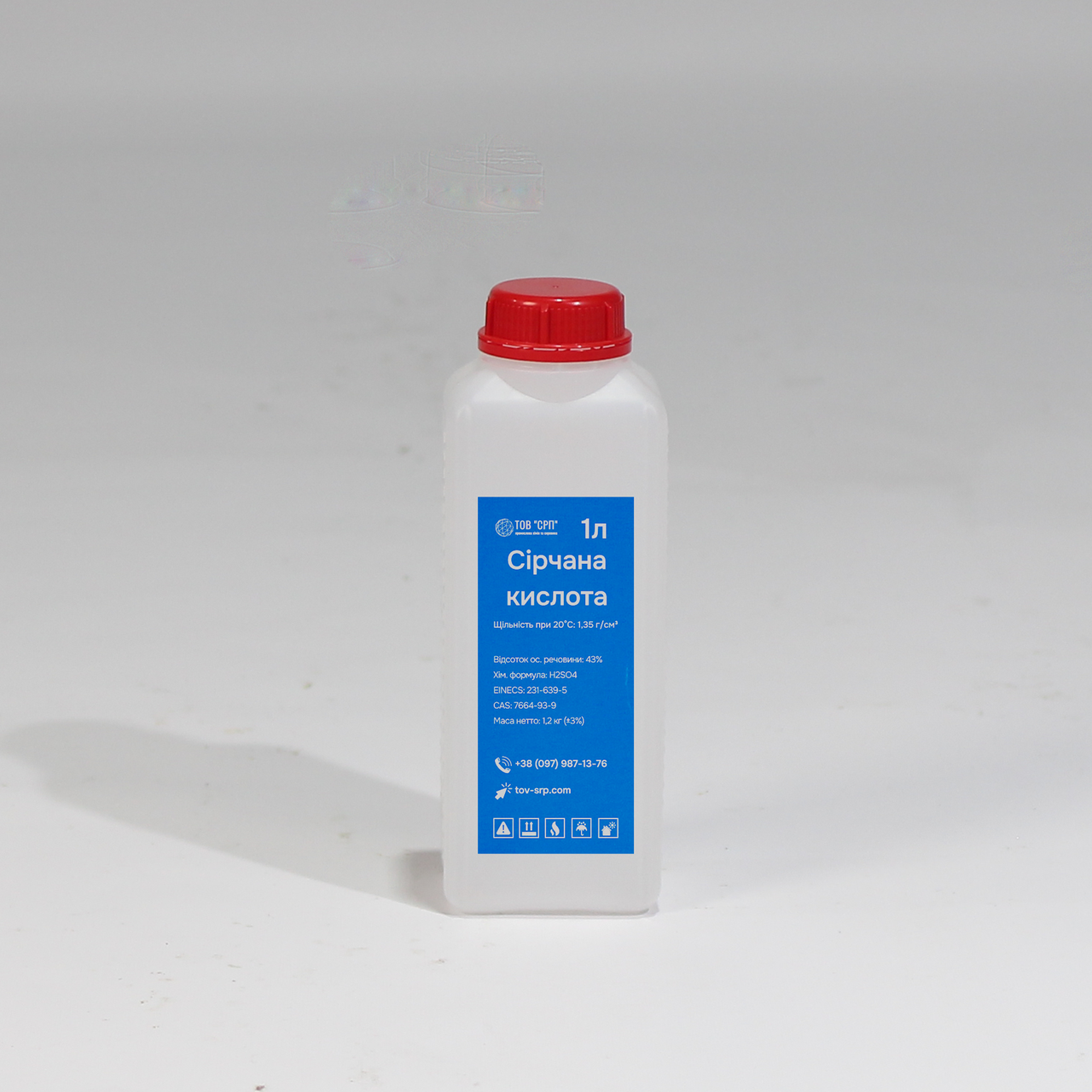 Сірчана кислота 43% (безприкурсорна) (в флаконах 1л)