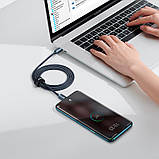 Кабель Type-C — Type-C Baseus Crystal Shine CAJY000601 1.2 м, чорний, фото 6