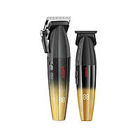 Набір для стрижки (Машинка + тример)VGR Professional Turbo Black&Gold (V-003-GO+V-906-GO)