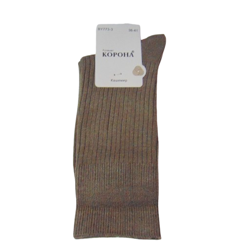 Високі шкарпетки кашемір Корона 36-41 сірі 7733, фото 1