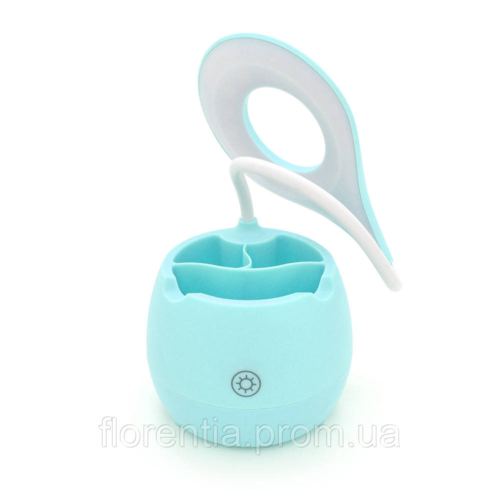 Гнучка настільна лампа-органайзер SST-813 тримачем для ручок 3 реж акум батарея 300mAh 3 г роботи 42см Blue florentia - фото 1 - id-p2396714118