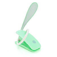 Гнучка настільна лампа-прищіпка SW-D812 3 реж акум 300mAh зарядка 3 г роботи 25см Green florentia