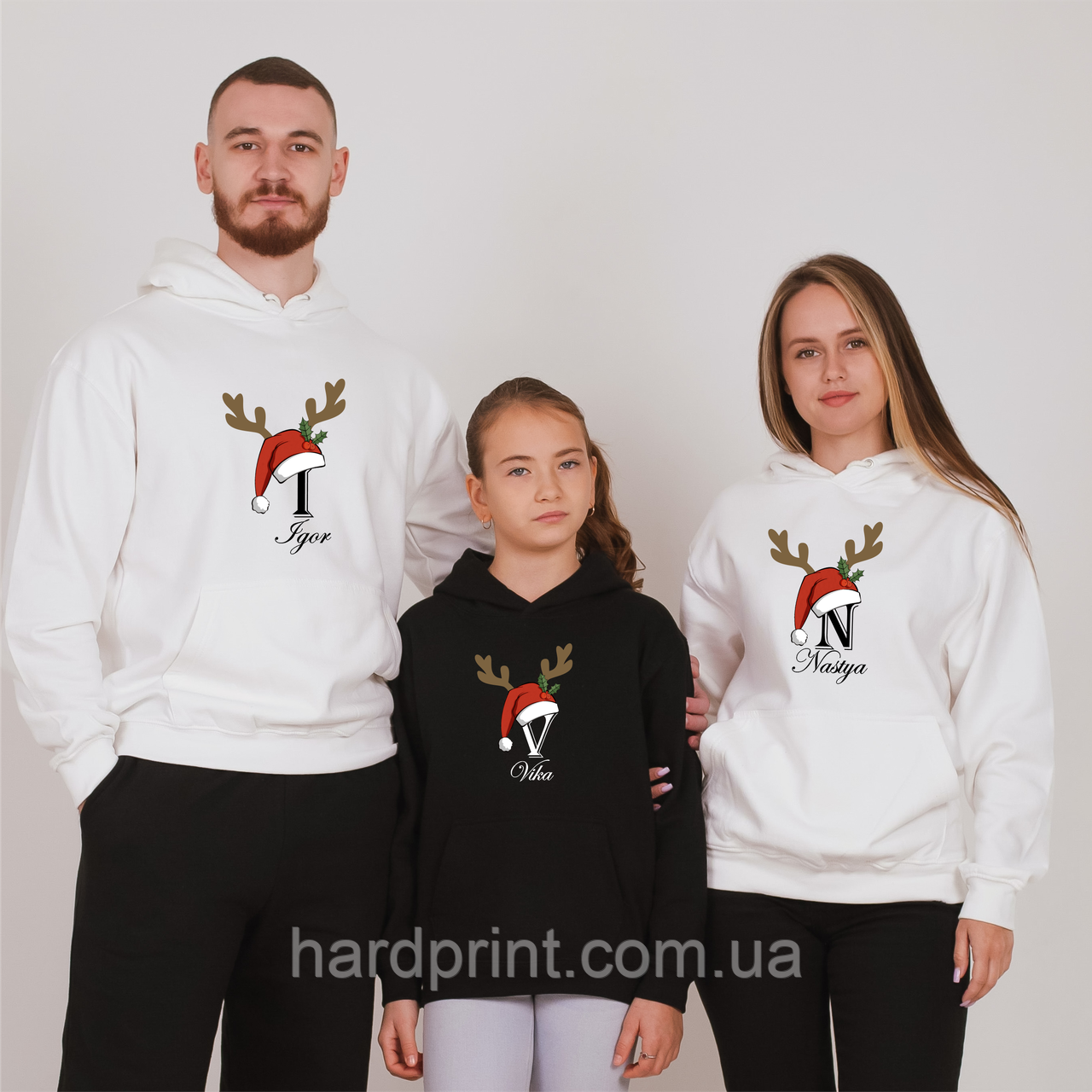 Худі Family look. Худі теплі для новорічної фотосесії