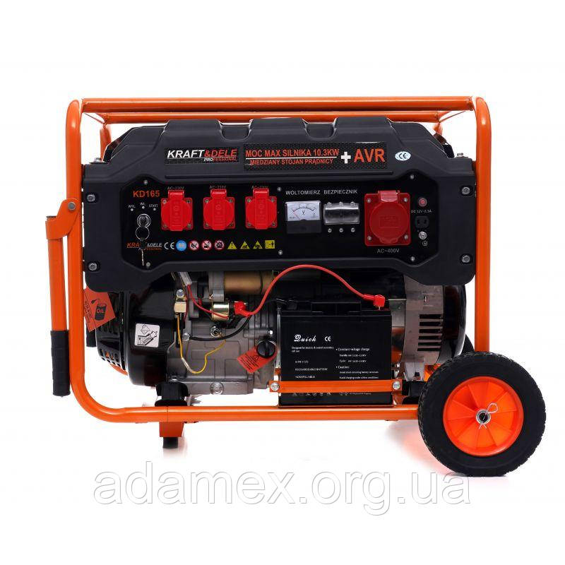 Генератор Газ/Бензин Kraft Dele KD165 5.0/5.5 кВт з електрозапуском, фото 1