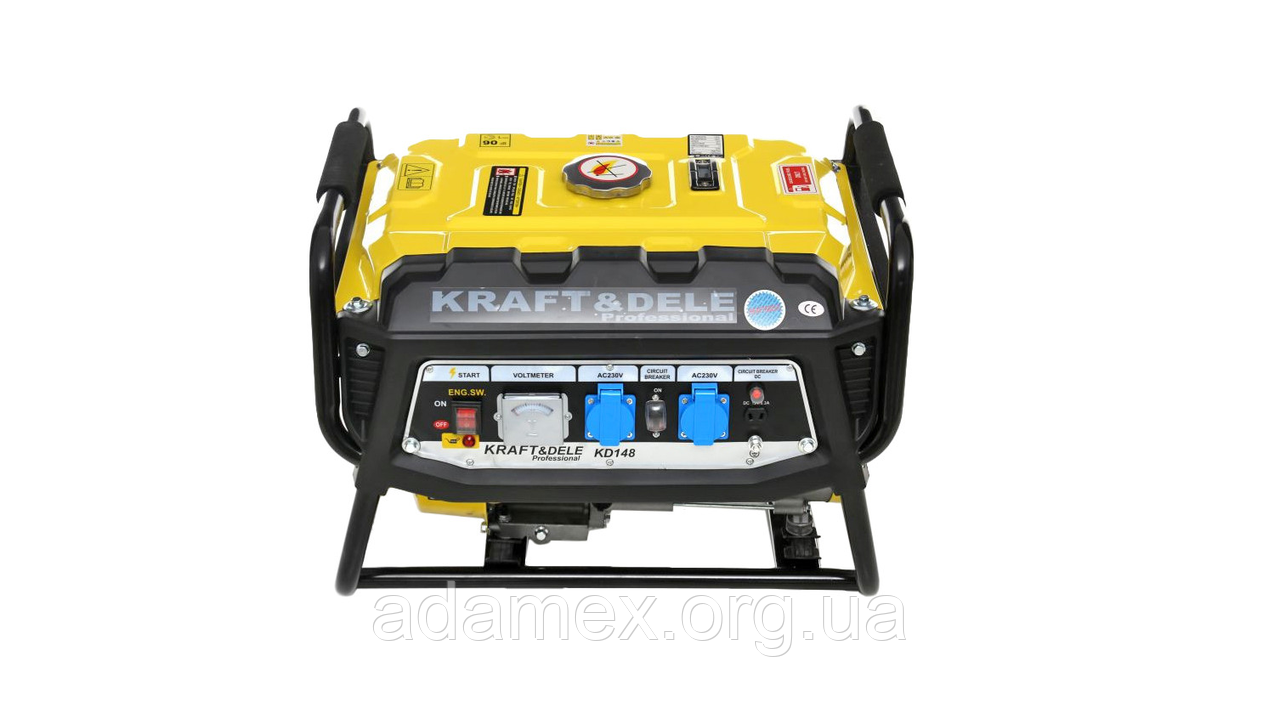 Генератор бензиновий 3/3,5 Квт Kraft Dele KD149 з цифровим дисплеєм