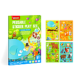 Набір багаторазових наклейок Keybaby із великою сценою для творчості, Animals, фото 2