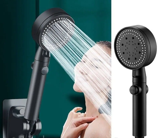 Насадка для душу високого тиску 4 режими з кнопкою вмикання SHOWER AND AA1-4