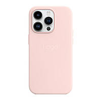 Силиконовый чехол квадратный с защитой камеры для iPhone 14 Pro Max цвет chalk pink florentia