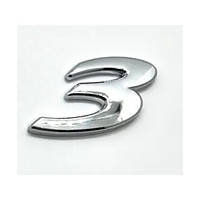 Емблема напис 3 для Mazda (Хром) 58х36 мм (на скотчі) BN8V51721A
