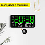 Настільний електронний годинник Mids з резервним живленням, термометр, календар., фото 7