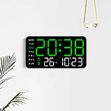 Настільний електронний годинник Mids з резервним живленням, термометр, календар., фото 9