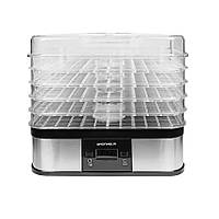 Сушарка для фруктів і овочів Grunhelm BY1159 прямокутна 245 Вт, 5 рівнів