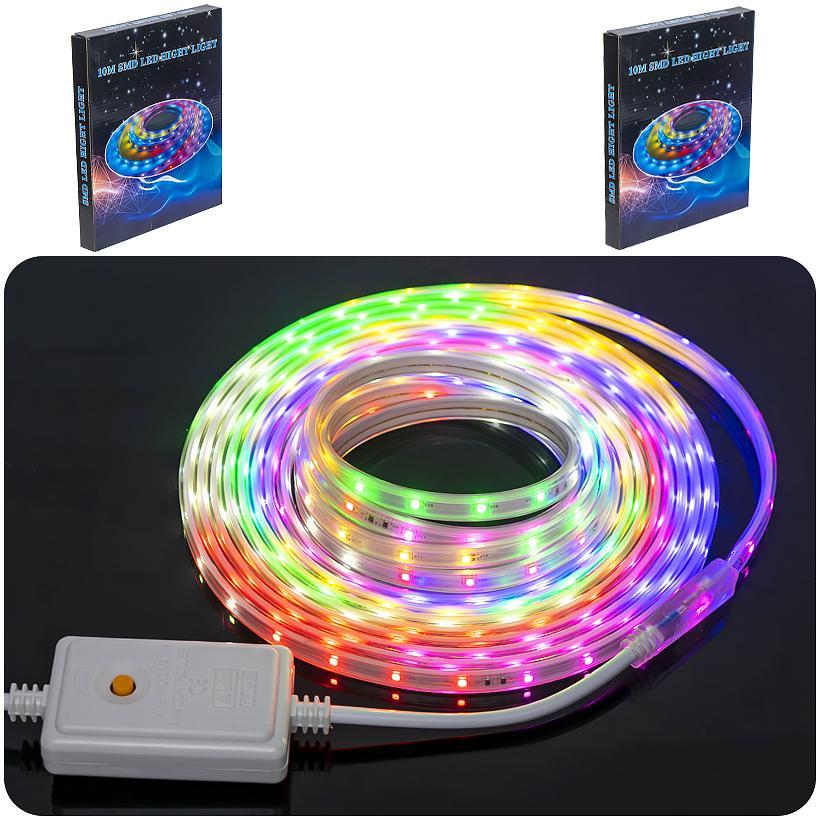 Гірлянда вулична LED стрічка 5 метрів, Колір світіння - мультиколор, 8 програм, Живлення 220V