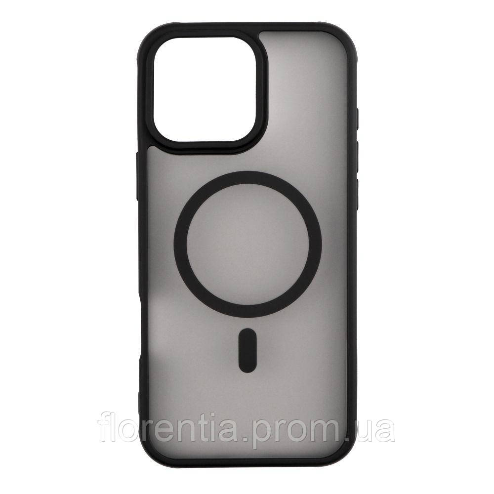 Чохол TPU+PC Anti Drop with MagSafe для iPhone 16 Pro Max Колір Black florentia - фото 1 - id-p2485196223