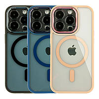 Чохол TPU+PC+Metal Calais with MagSafe для iPhone 14 Pro Max Колір Black florentia