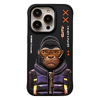 Чохол TPU+PC Nimmy 3D with Metal Buttons для iPhone 15 Pro Max Колір Gorilla Black florentia