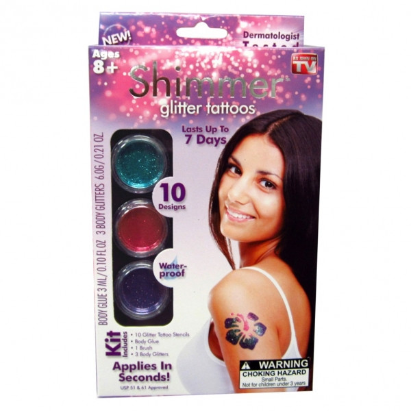 Мерцающие блестящие татуировки shimmer glitter tattoos - фото 4 - id-p30902785