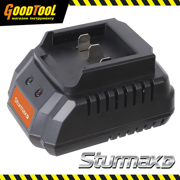 Зарядний пристрій 2А до батарей з лінійки інструментів 20В серія Cordless Range Sturmax CRM2002C
