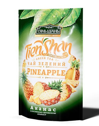 Чай зелений Тянь-Шань АНАНАС листовий ароматизований  80г, (Тянь-Шань), фото 1