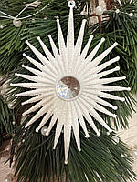 Новорічна прикраса - зірка Віфлеємська ( полістоун ), фото 3