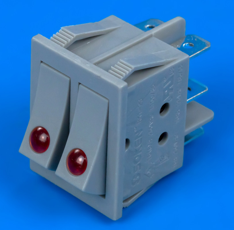 Кнопка для нагрівача Saturn Термія 16A 250V RK1-23, фото 1