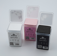 Перфоровані серветки безворсові (200 шт./уп.) "square"  Дизайнер Smart Wipes у пластиковому контейнері