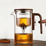 Гунфу скляний заварник 600 мл з магнітним замком, фото 3