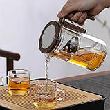 Гунфу скляний заварник 600 мл з магнітним замком, фото 4