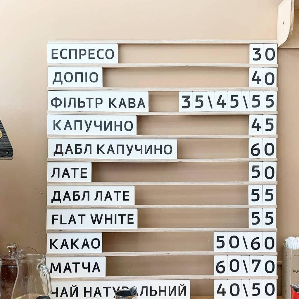 Набірне меню для кавові Base, фото 1