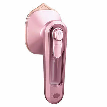 Ручна мінісумка Micro Steam Iron Lesko C020 Pink портативна для сухого та вологого прасування 220 В 1 шт.