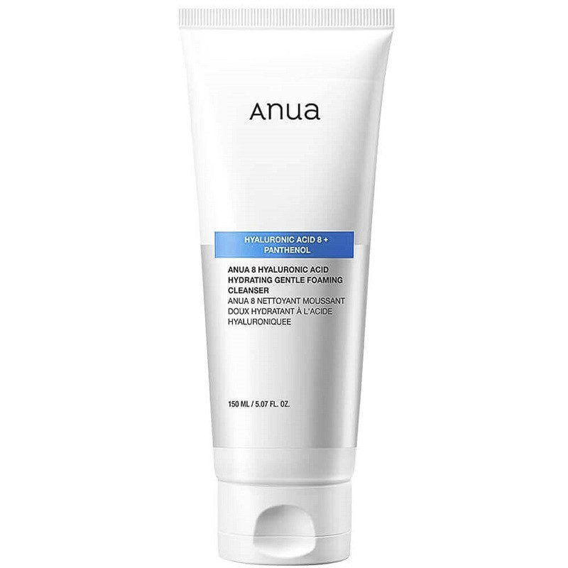 М'яка пінка для вмивання Anua 8 Hyaluronic Acid Hydrating Gentle Foaming Cleanser 150 мл.
