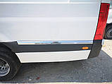 Молдины на двери (10 шт, нерж) (ExtraLong) для Mercedes Sprinter W907/W910 2018- гг, фото 6