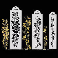 Набір трафаретів для оформлення торта (гнучкий) Бордюр