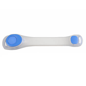 Світлодіодний LED браслет Lesko HY-0001 Blue універсальний USB акумуляторний 2 шт.
