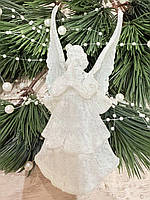 Новорічна прикраса крижаний янгол ( 14 см ), фото 6