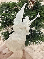 Новорічна прикраса крижаний янгол ( 14 см ), фото 2