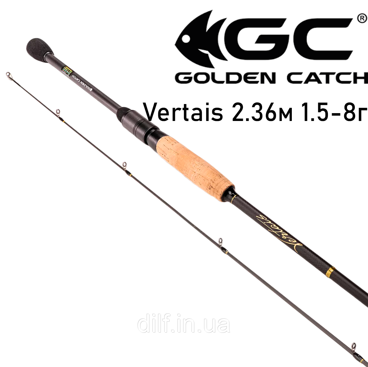 Спінінг GC Vertais 24 VRS-792ULT (2.36м 1.5-8г), фото 1