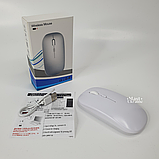 Бездротова миша Bluetooth для ноутбука з ергономічним дизайном DL-15M-White, фото 2