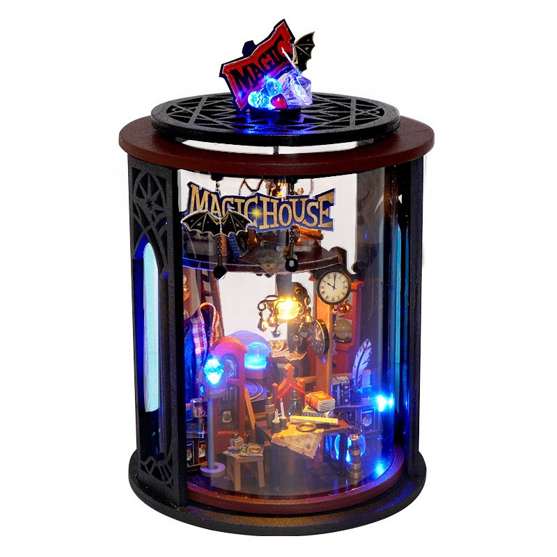 Румбокс Чарівний нічник Гаррі Поттер Magic Night Light DIY Miniature Dollhouse Harry Potter Інтер'єрний 3D конструктор TH-44