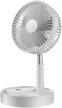 P9s 7-дюймовий портативний складний вентилятор із зарядкою, чотири швидкості, USB-зарядка, телескопічний настільний таймер, фото 1