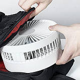 P9s 7-дюймовий портативний складний вентилятор із зарядкою, чотири швидкості, USB-зарядка, телескопічний настільний таймер, фото 3