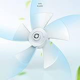 P9s 7-дюймовий портативний складний вентилятор із зарядкою, чотири швидкості, USB-зарядка, телескопічний настільний таймер, фото 4
